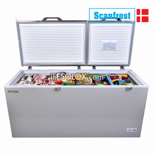 ScanFrost SFL500PRE  500 Liters Premium Double Door Chest Deep Freezer - Brand New
