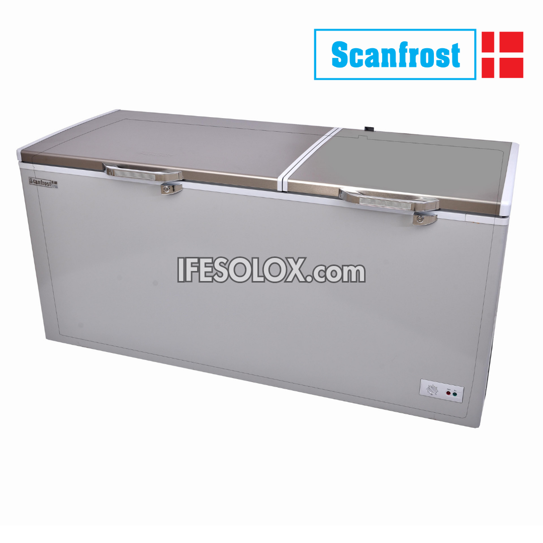 ScanFrost SFL500PRE  500 Liters Premium Double Door Chest Deep Freezer - Brand New