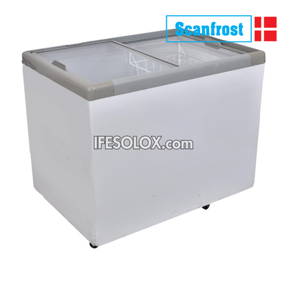 ScanFrost SFCH300 300 Liters Glass Top Showcase Chest Deep Freezer - Brand New