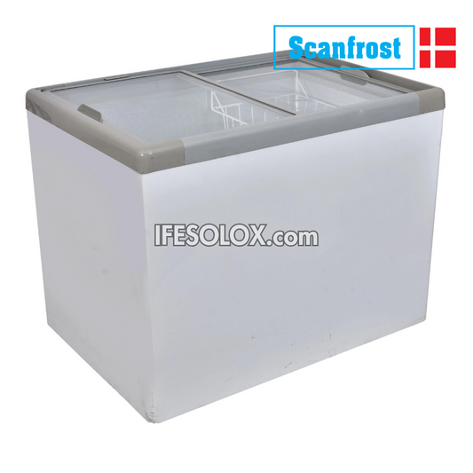 ScanFrost SFCH400 400 Liters Glass-Top Showcase Chest Deep Freezer - Brand New