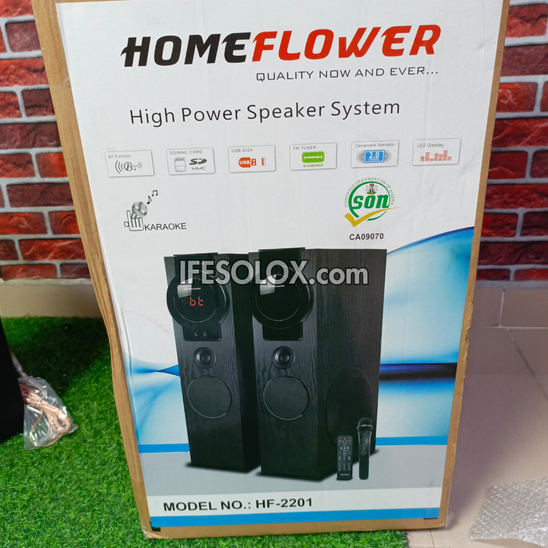HomeFlower HF-2201 Système audio HiFi Bodyguard Bluetooth haute puissance puissant - Tout neuf