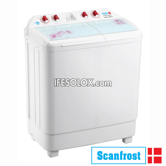 ScanFrost SFWMTTA 6kg Twin Tub Semi-Automatic Top Load Washing Machine + Spin Dryer - Brand New