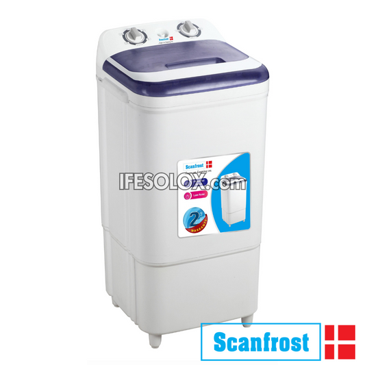 ScanFrost SFSTO7A 7kg Single Tub Semi Automatic Top Load Washing Machine - Brand New