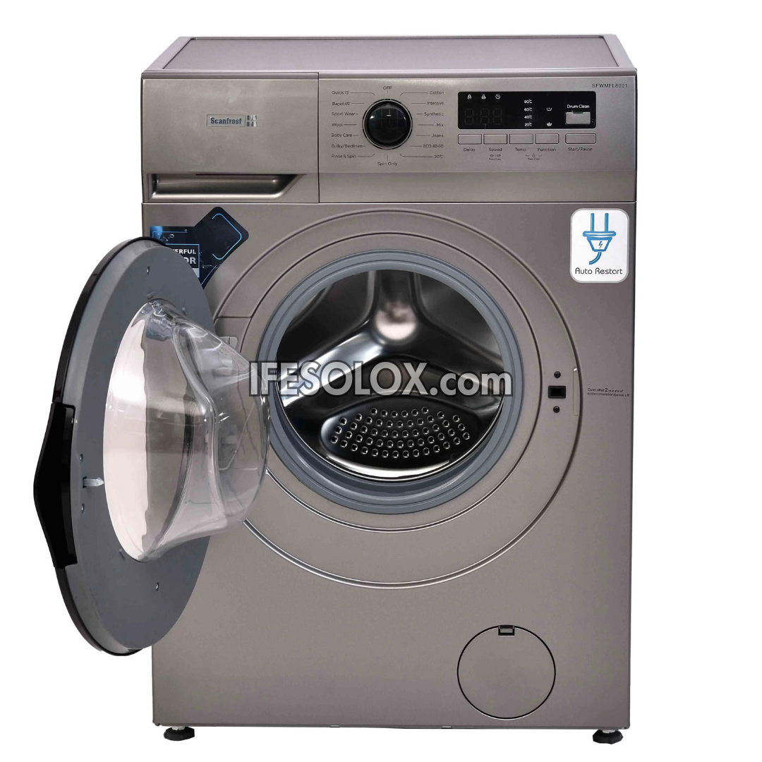 ScanFrost SFWMFL8001 8kg Automatic Front Load Washing Machine - Brand New