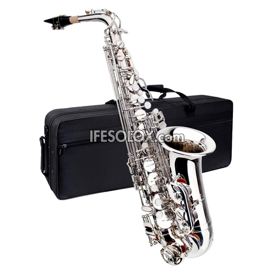 Silver Alto Saxophone for Beginners, Professionals and Concerts - Brand New