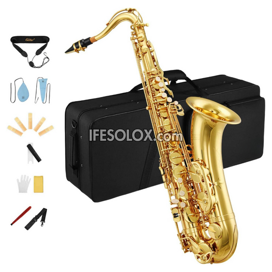 Golden Tenor Saxophone for Students, Professionals and Concerts - Brand New