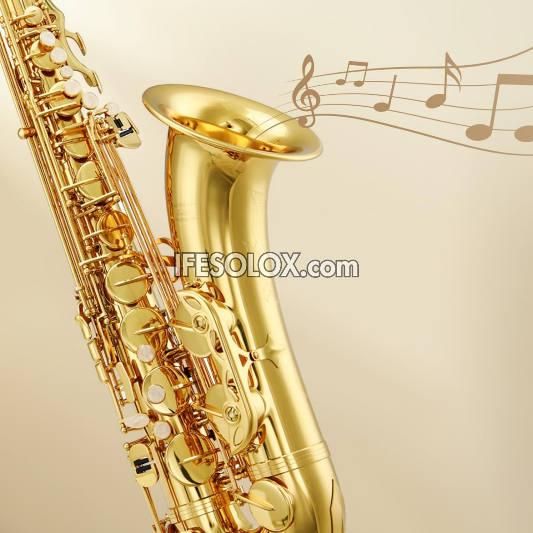 Golden Tenor Saxophone for Students, Professionals and Concerts - Brand New