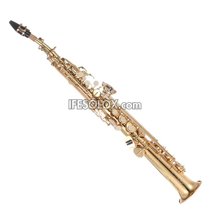 Golden Soprano Saxophone for Beginners, Professionals and Concerts - Brand New