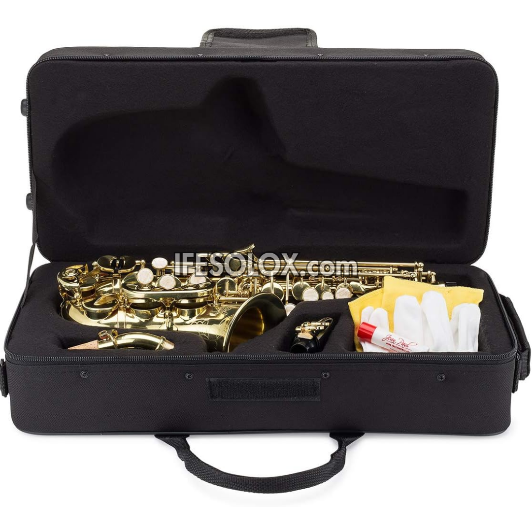 Golden Curved Soprano Saxophone for Beginners, Professionals and Concerts - Brand New