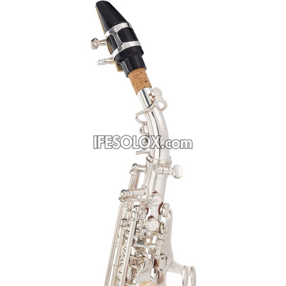 Silver Curved Soprano Saxophone for Beginners, Professionals and Concerts - Brand New