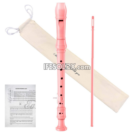 Pink Recorder Instrument for Schools, Beginners and Students - Brand New