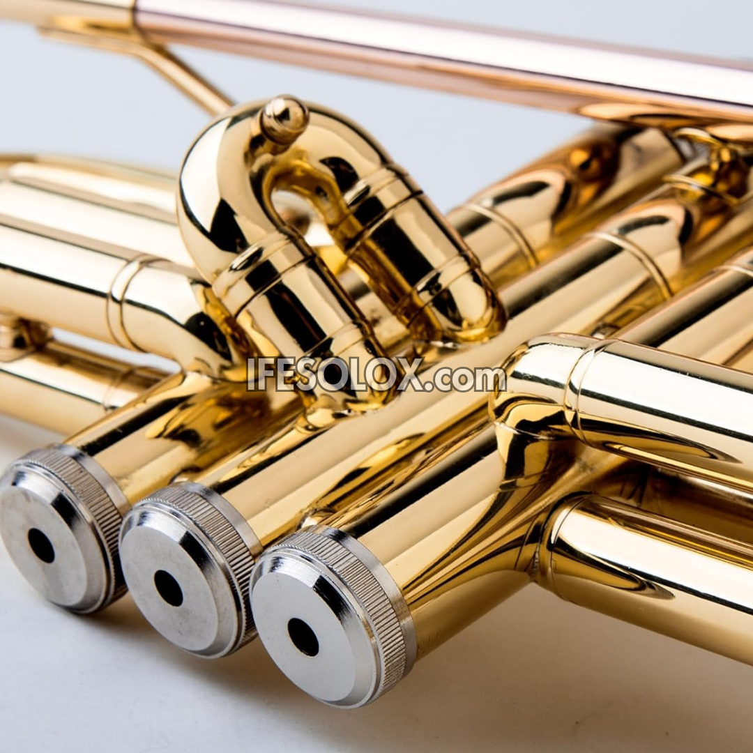 Gold B-Flat Trumpet Set for Beginners, Professionals and Concerts - Brand New