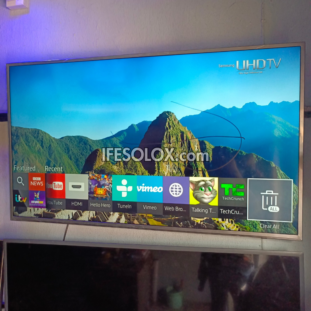 SAMSUNG 50 inch UE50JU6400 UHD 4K HDR10 Smart TV with Built-in WiFi, Screen Mirroring - London Used