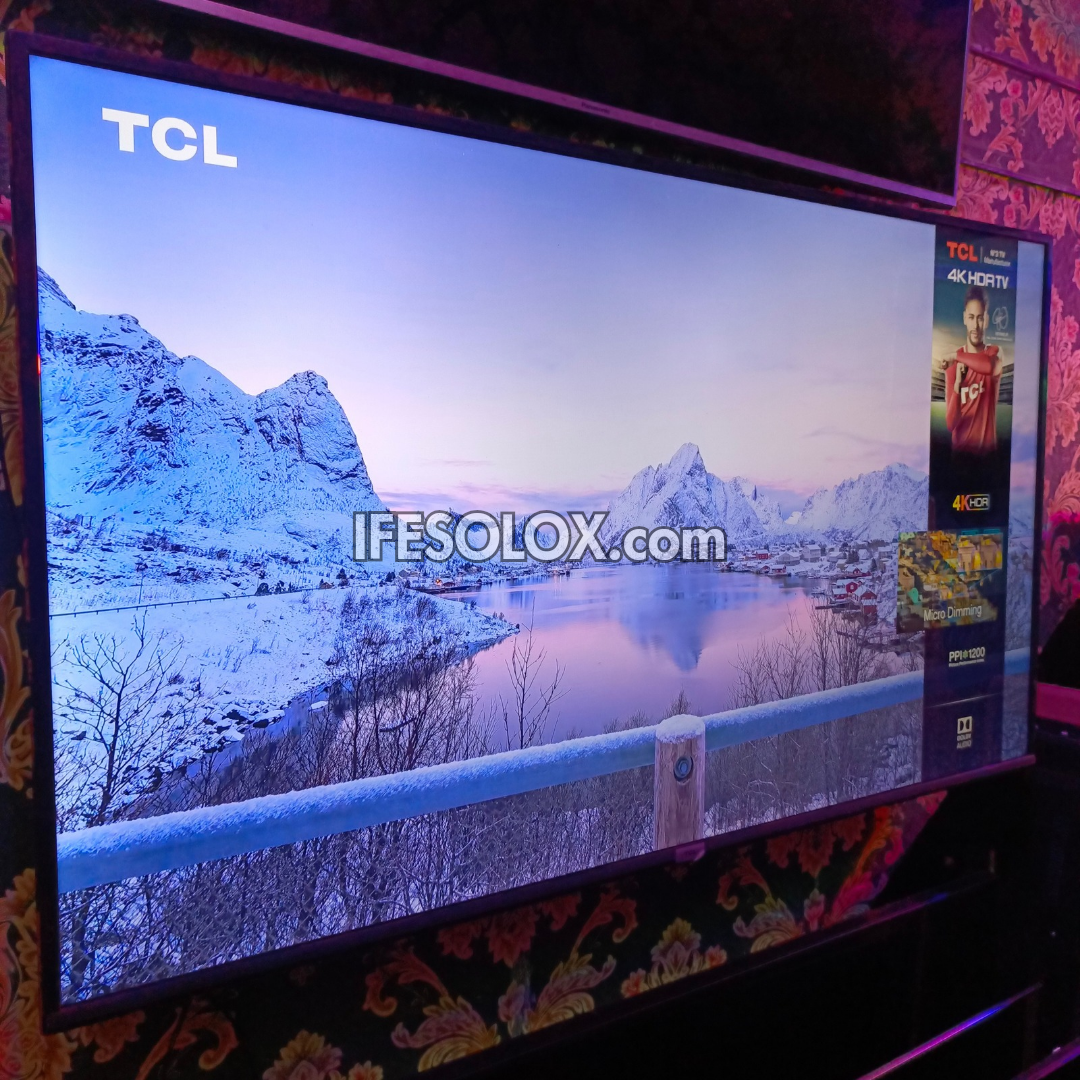 TCL 65 inch Smart 4K UHD HDR10 TV (WiFi, Miracast) - Foreign Used