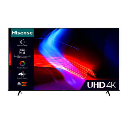 Hisense 58 inch 58A6K Smart 4K UHD LED TV + 1 Year Warranty (Free Wall Mount) - Brand New