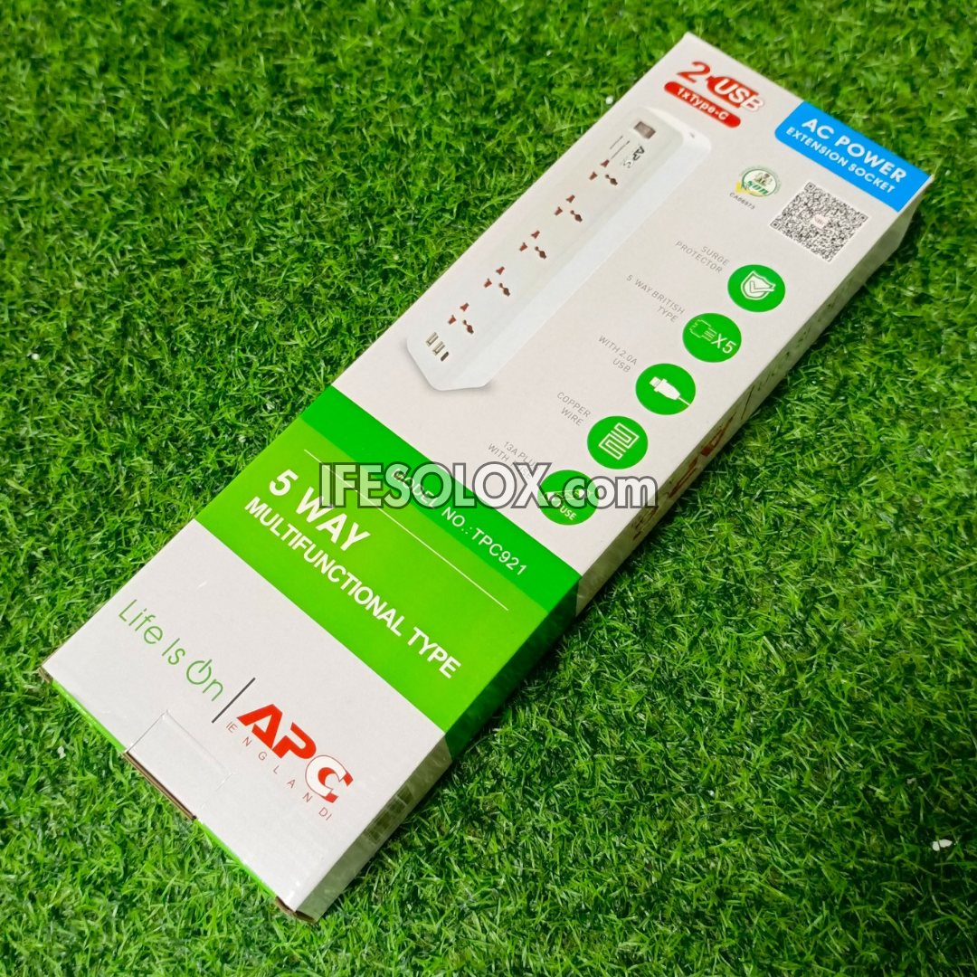 APC SurgeArrest 13AMPS Surge Protector Extension with 5 Sockets - Brand New