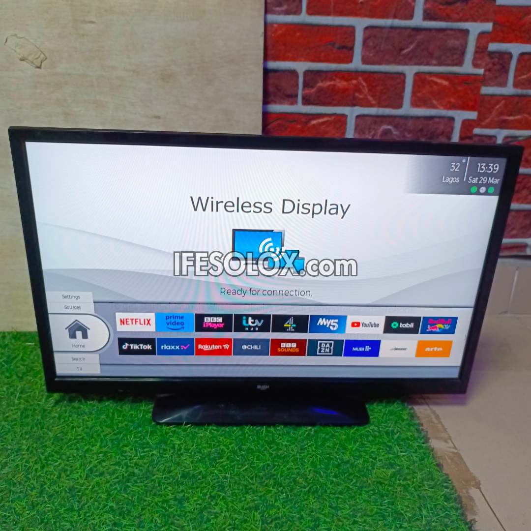 BUSH 24 Inch ELED24HDS Smart Full HD LED TV (Built-in WiFi, Screen Mirroring) - Foreign Used