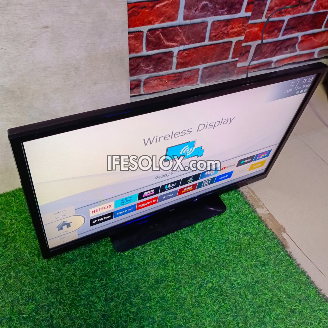 BUSH 24 Inch ELED24HDS Smart Full HD LED TV (Built-in WiFi, Screen Mirroring) - Foreign Used