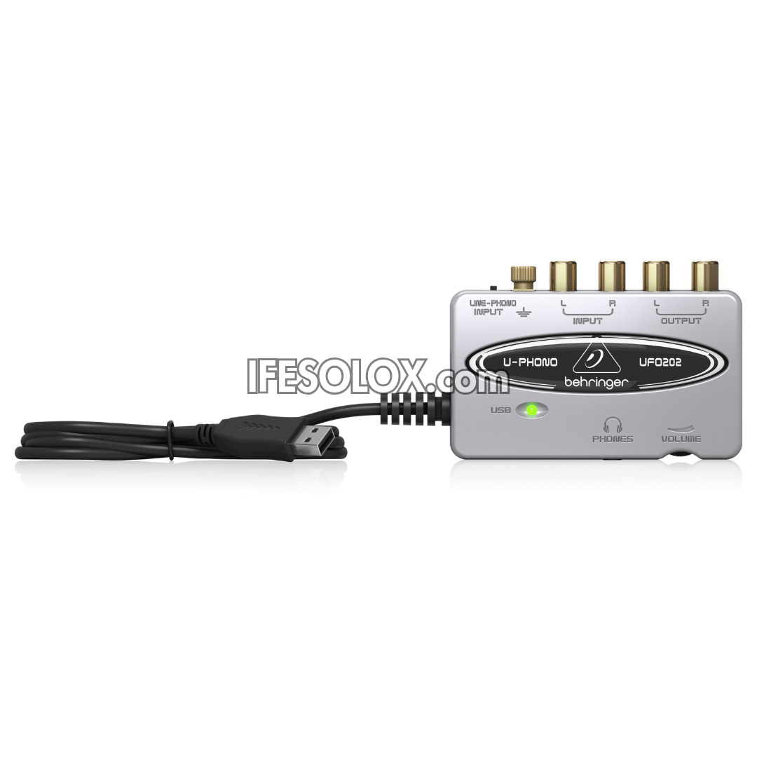 Behringer U-PHONO UFO202 USB Audio Interface with Phono Preamp for Digitalizing Your Tapes, Vinyl Records - Brand New 