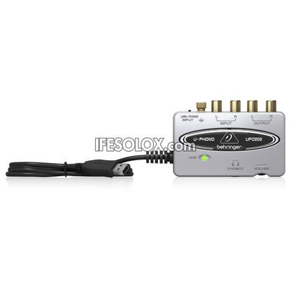 Behringer U-PHONO UFO202 USB Audio Interface with Phono Preamp for Digitalizing Your Tapes, Vinyl Records - Brand New 