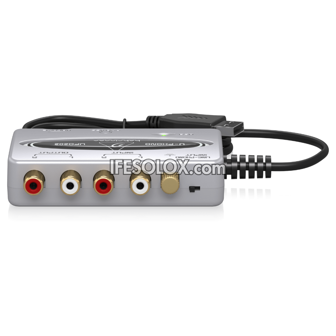 Behringer U-PHONO UFO202 USB Audio Interface with Phono Preamp for Digitalizing Your Tapes, Vinyl Records - Brand New 