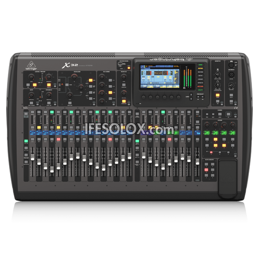 Behringer X32 40-Input, 25-Bus Digital Mixer with 32 MIDAS Preamps, 32-Channel Audio Interface and iPad/iPhone Support - Brand New