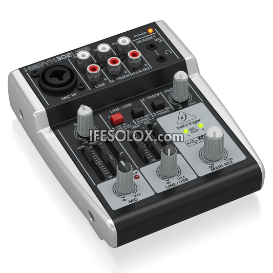 Behringer XENYX 302USB Premium 5-Input Mixer with XENYX Mic Preamps, USB Audio Interface - Brand New