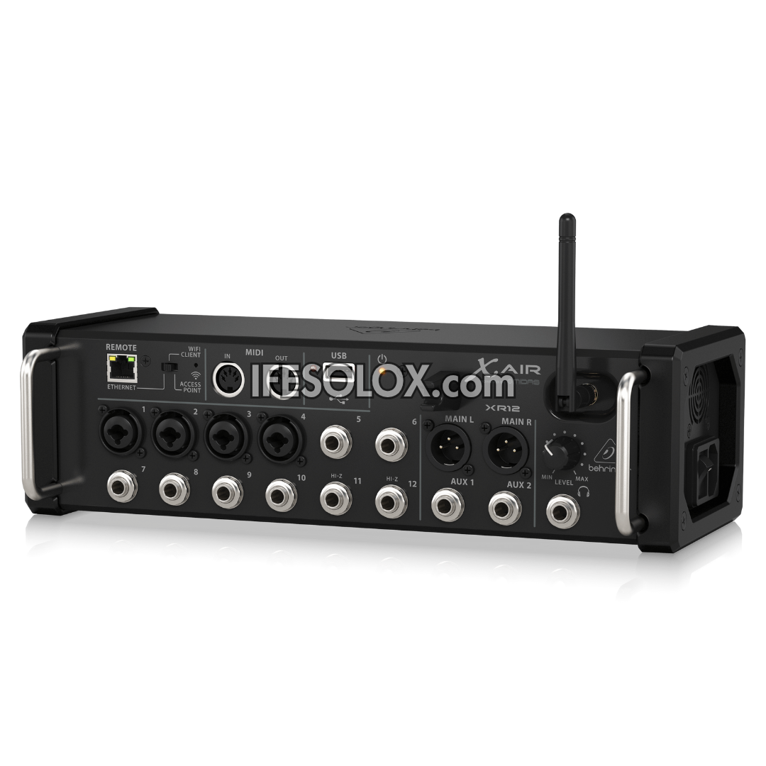 Behringer XR12 12-Input Digital Mixer for iPad/Android with 4 Midas Preamps, 8 Line Inputs, WiFi, USB Recording - Brand New