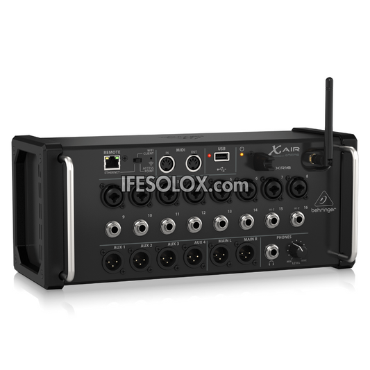 Behringer XR16 16-Input Digital Mixer for iPad/Android with 8 Midas Preamps, 8 Line Inputs, WiFi, USB Recording - Brand New