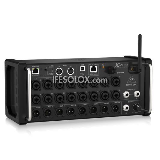Behringer XR18 18-Channel, 12-Bus Digital Mixer for iPad/Android with 16 Midas Preamps, 8 Line Inputs, WiFi, USB Audio Interface - Brand New
