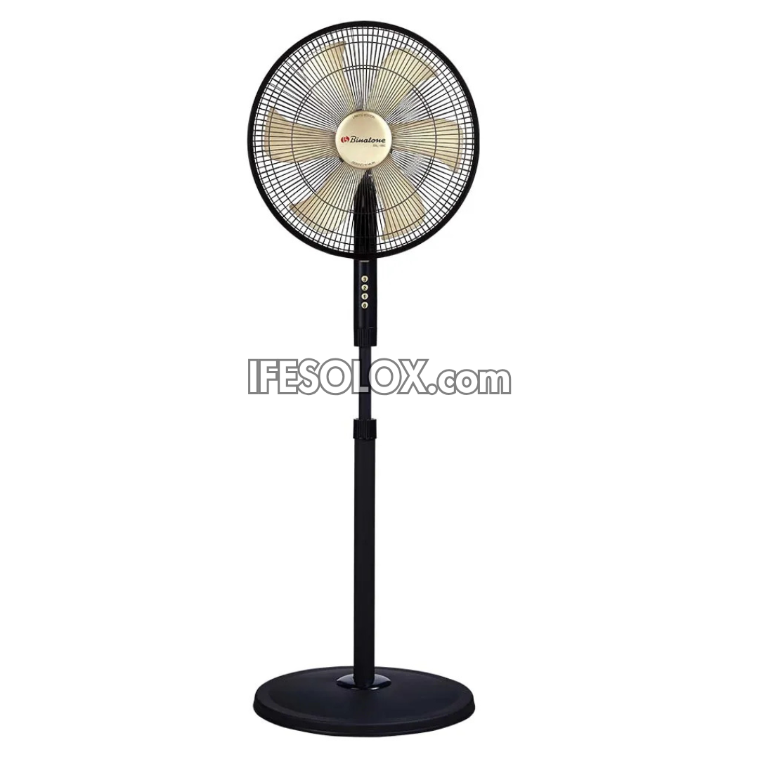 Binatone 16" Designer Standing Fan with 3 Speed buttons, 5 High-Efficiency Fan Blades (ITAL-1660) - Brand New