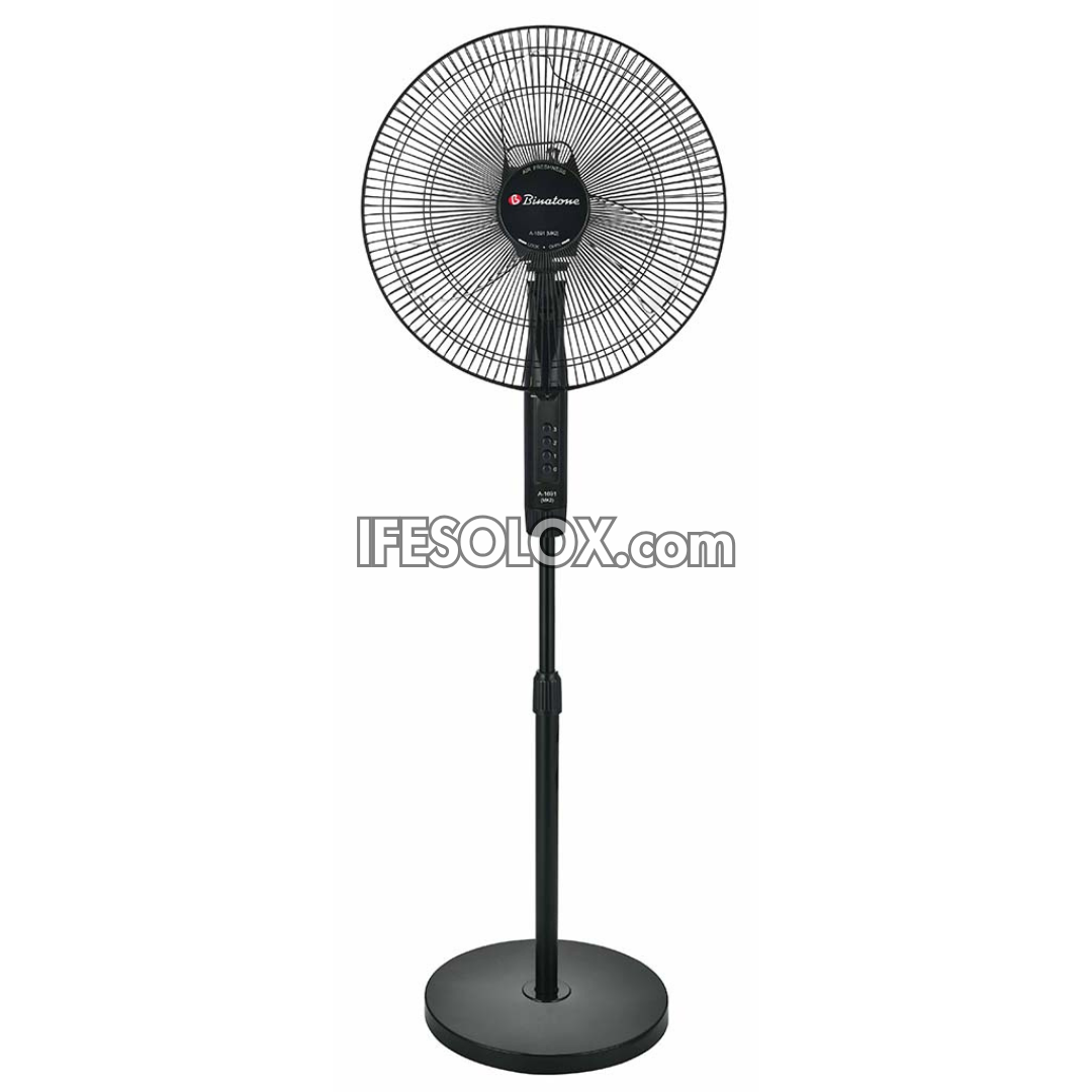 Binatone 16" Standing Fan with 3 Speed buttons, 3 High-Efficiency Fan Blades (A-1691 MK2) - Brand New