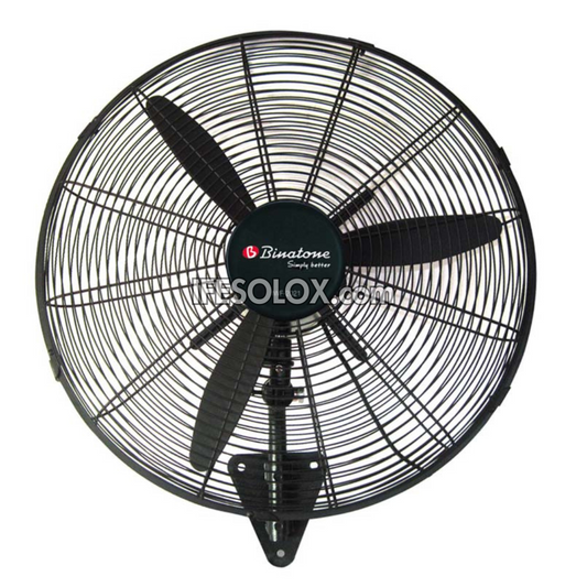 Binatone 26" Heavy Duty Industrial Wall Fan with 3 Speed buttons, 3 Fin Metal Blades (IWF-2600) - Brand New