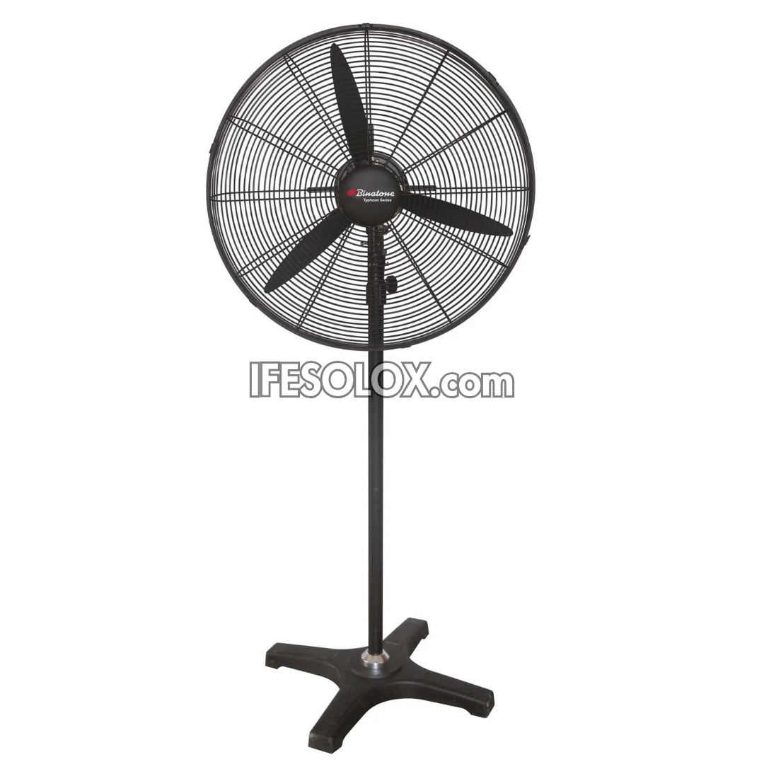 Binatone 26" Heavy Duty Industrial Standing Fan with 3 Speed buttons, 3 Fin Metal Blades (HDF-2620) - Brand New