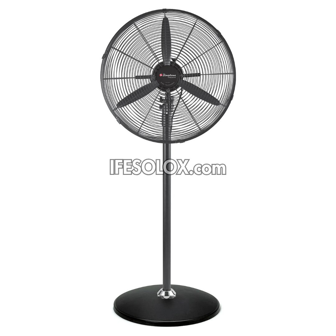 Binatone 30" Heavy Duty Industrial Standing Fan with 3 Speed buttons, 3 Fin Metal Blades (HDF-3020) - Brand New