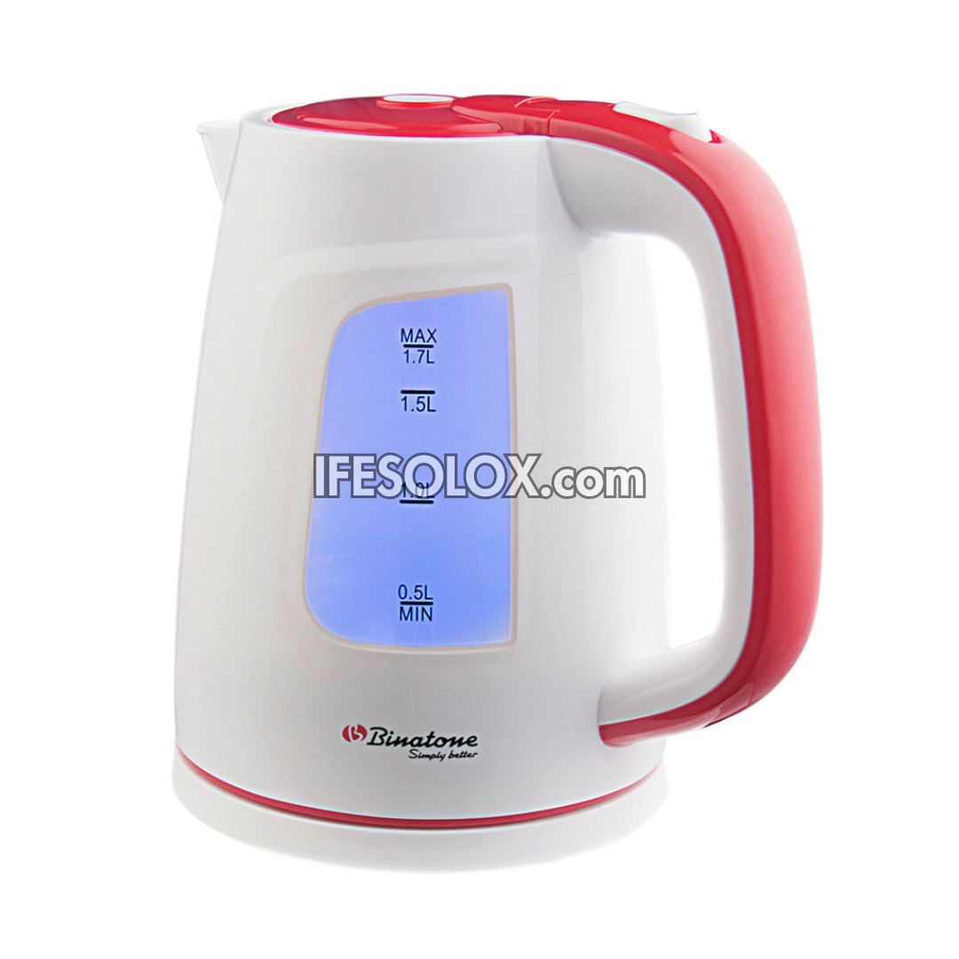Binatone CEJ-1750 1.7-Liter Fast Boil Stainless Electric Kettle with Auto Shut-off and Boil-dry Protection - Brand New