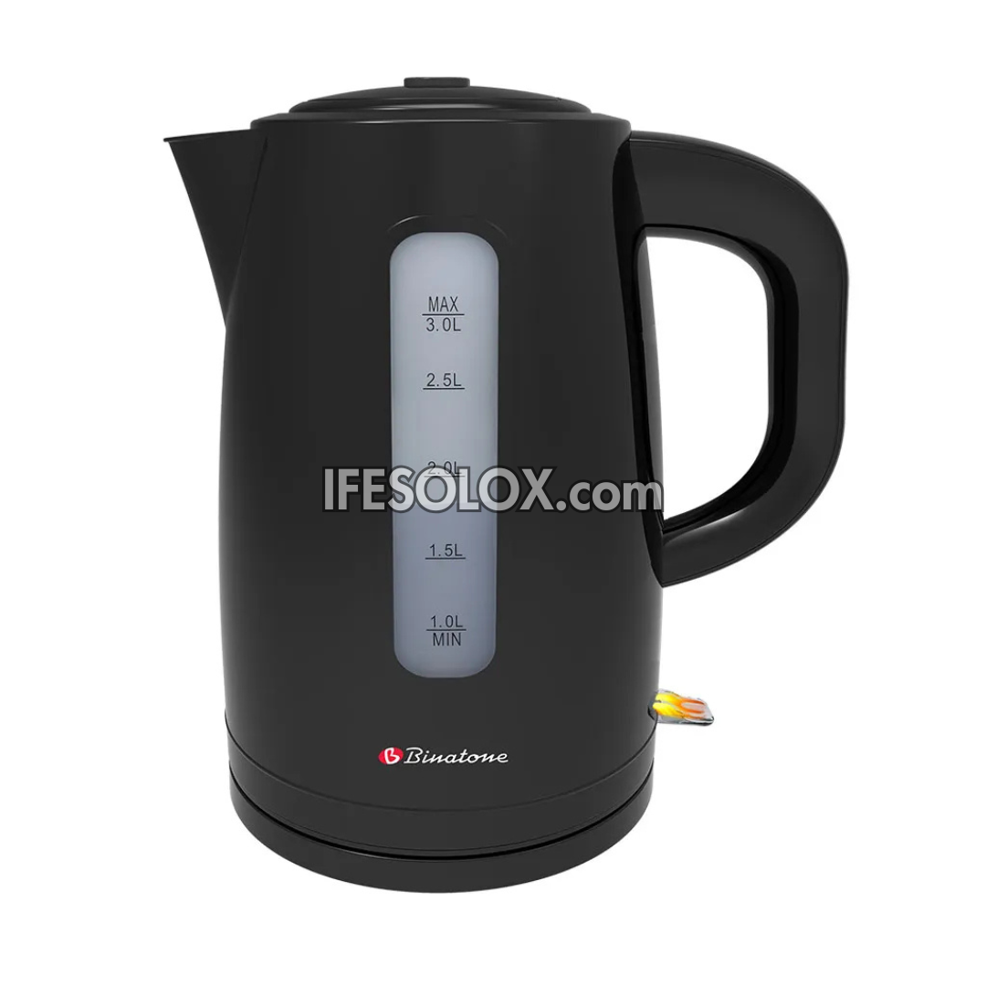 Binatone CEJ-3000 3-Liter Fast Boil Stainless Electric Kettle with Auto Shut-off and Boil-dry Protection - Brand New