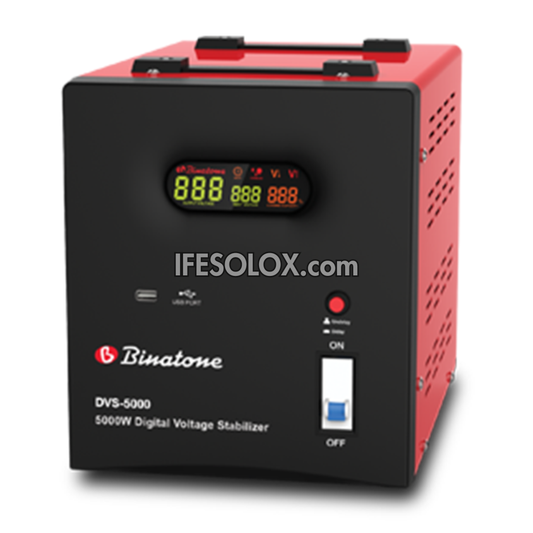 Binatone DVS-5000 5000Watts Digital Voltage Stabilizer with USB Charging Port - Brand New