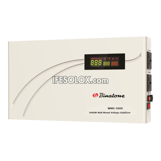 Binatone WMS-5000 Digital voltage stabilizer with digital display on a white background