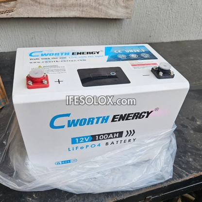 CWORTH 1.28kWh Lithium-ion Battery with 100A, 12.8V Rating (CE-GCL-12100) - Brand New