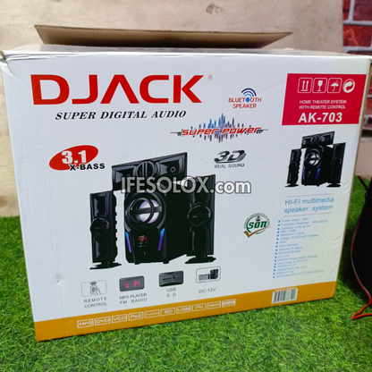 DJACK AK703 3.1Ch HiFi Multimedia Home Theater Sound System - Brand New
