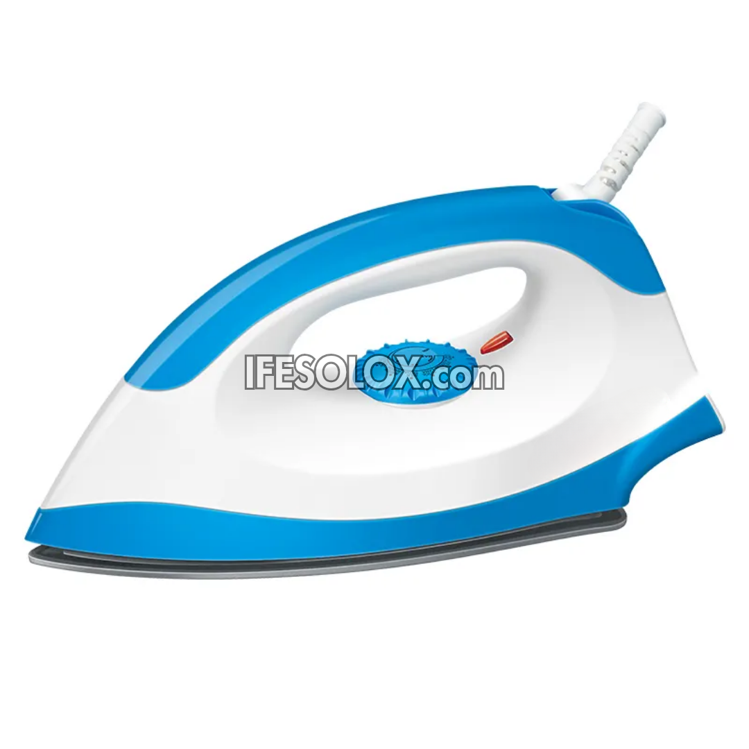 Deluxe 1,000W Dry Pressing Iron for Clothes with Scratch Resistant Aluminum Soleplate, Auto Shut-off - Brand New