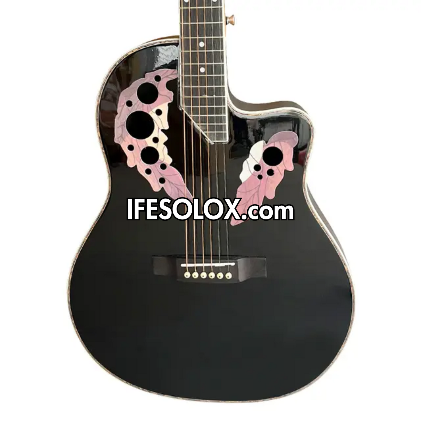 Premium 41" Professional Black Electro-Acoustic Guitar with Bag and Belt - Brand New