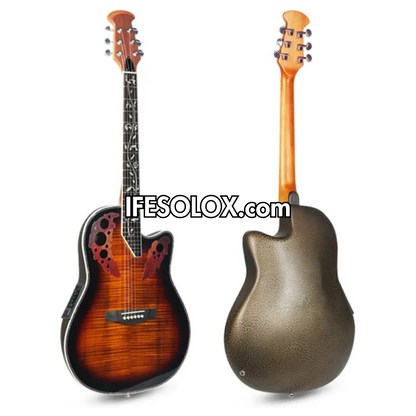 Premium 41" Professional SunBurst Electro-Acoustic Guitar with Bag and Belt - Brand New