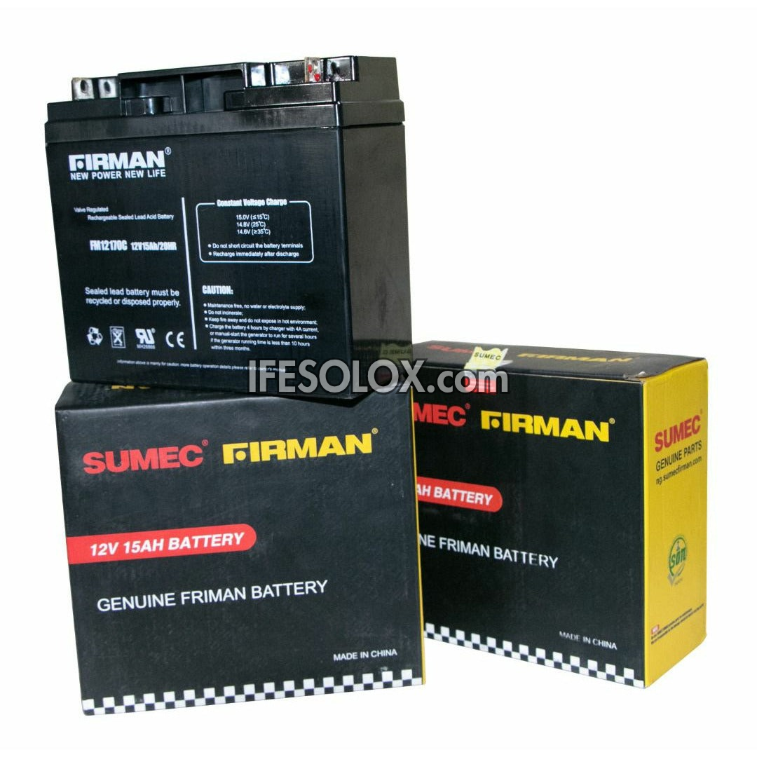 FIRMAN 12V 15AH Lead-acid Battery - Brand New