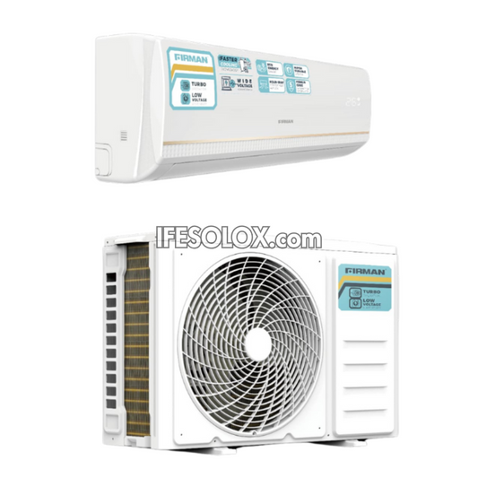 FIRMAN 1HP Split Unit AC with Copper Compressor and Installation Kit (AC-FDD-09NS) - Brand New