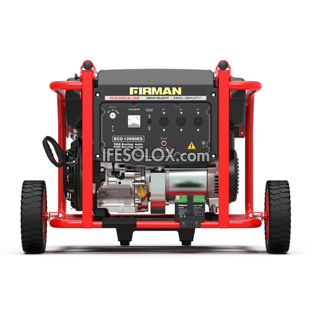 FIRMAN ECO12990ES 9KVA 100% Copper Key start Gasoline Generator - Brand New