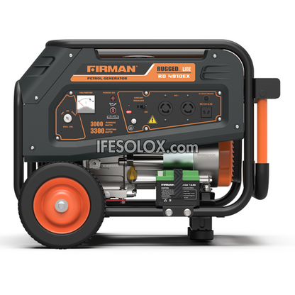 FIRMAN RD4910EX 3KVA 100% Copper Key Start RUGGED Gasoline Generator - Brand New