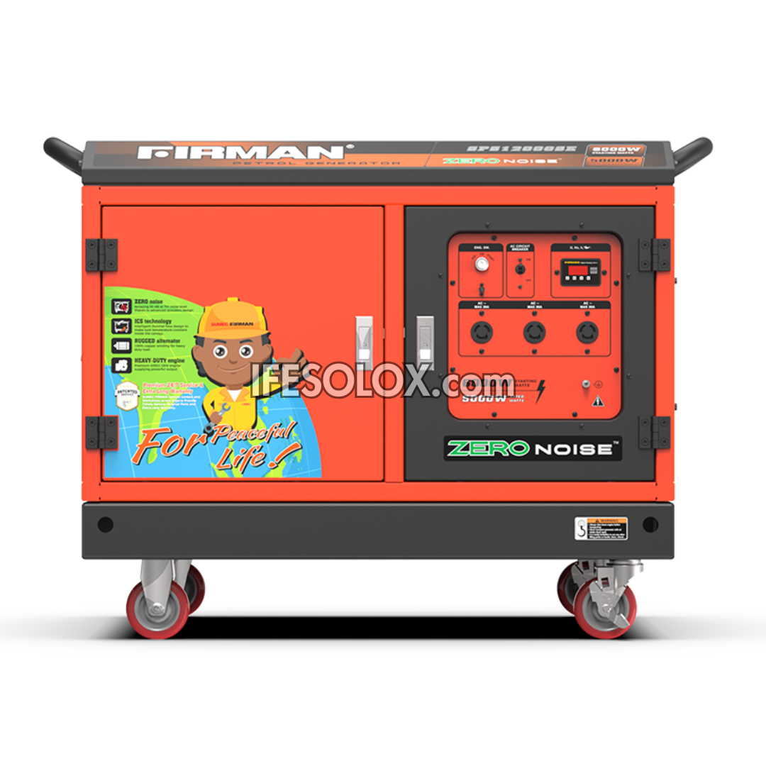 FIRMAN SPS12000SE 6,000W KeyStart 100% Pure Copper Soundproof Petrol Generator - Brand New