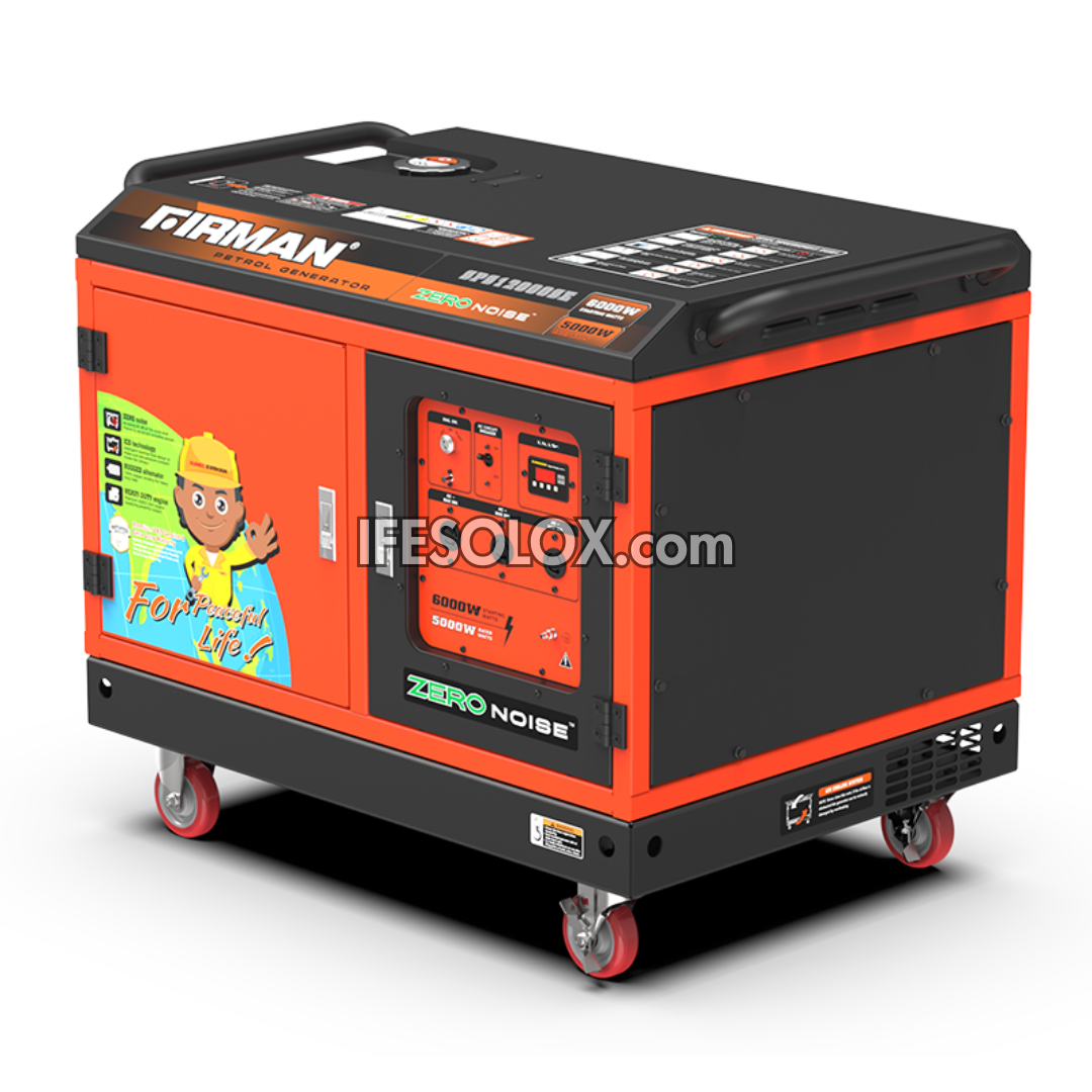 FIRMAN SPS12000SE 6,000W KeyStart 100% Pure Copper Soundproof Petrol Generator - Brand New
